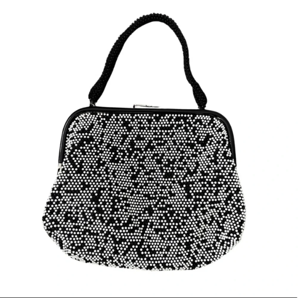 Vintage Reversible Beaded Handbag Purse - Picture 15 of 15